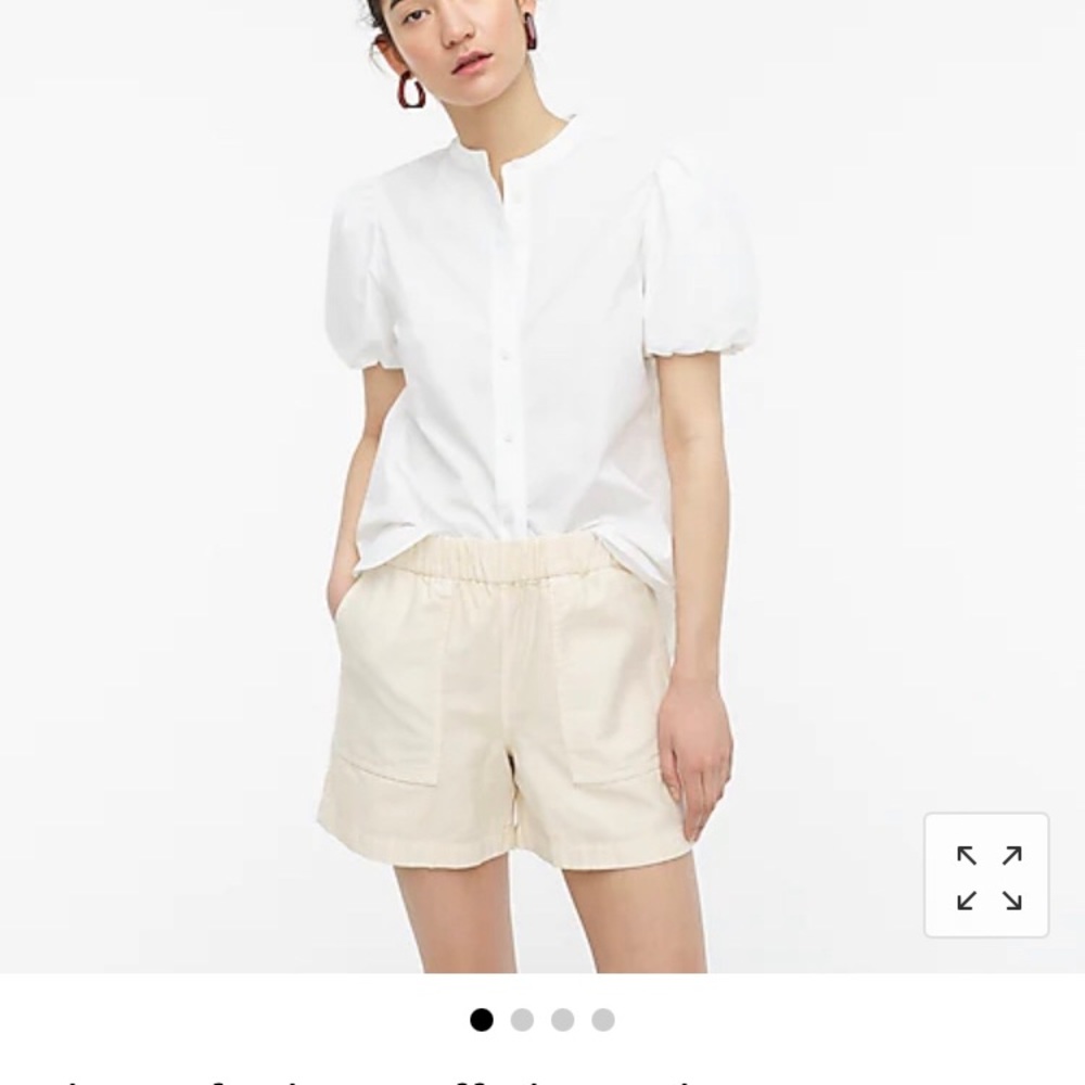 J. Crew Classic-fit puff-sleeve shirt